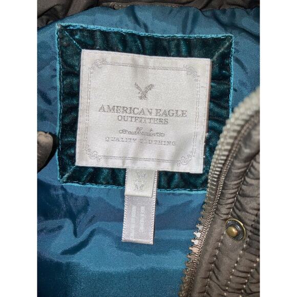 AMERICAN EAGLE Womens Medium Vest Brown Quilted. No Hood - Picture 4 of 7